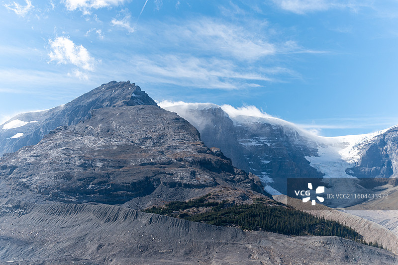 阿萨巴斯卡冰川（Athabasca Glacier ），加拿大贾斯珀图片素材