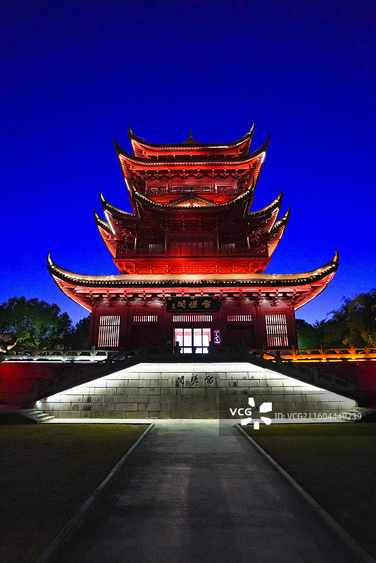 浙江省丽水市龙泉市，西街，留槎洲景区图片素材