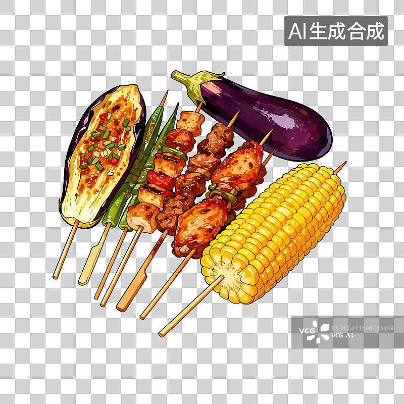 【AI数字艺术】东北烧烤-东北菜图片素材