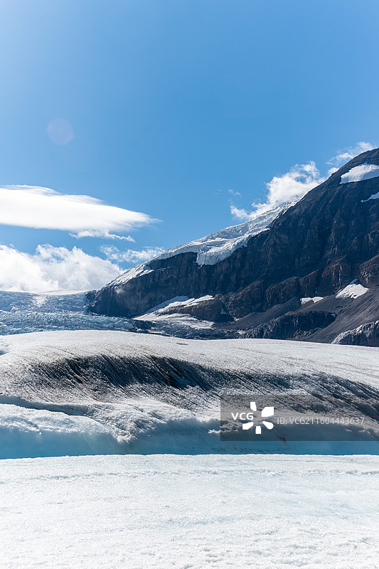 阿萨巴斯卡冰川（Athabasca Glacier ），加拿大贾斯珀图片素材