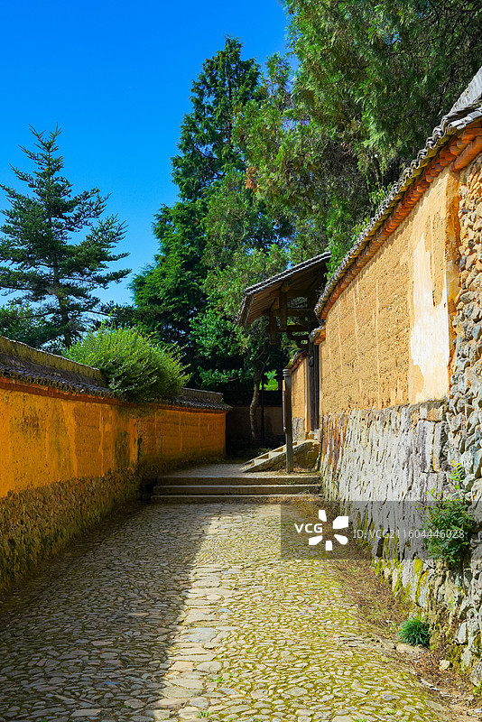 浙江省丽水市，景宁畲族自治县，云中大漈，时思寺图片素材