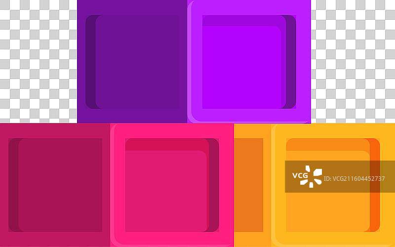 多彩的抽象立方体构成金字塔形状图片素材