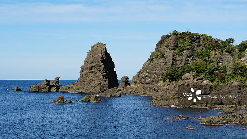 日本福井县 越前海岸国定公园图片素材