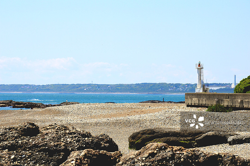 日本茨城县东茨城郡大洗町，大洗公园和大洗海岸图片素材
