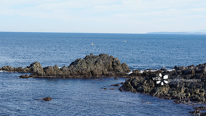 日本福井县 越前海岸国定公园 雄岛 锯岩图片素材