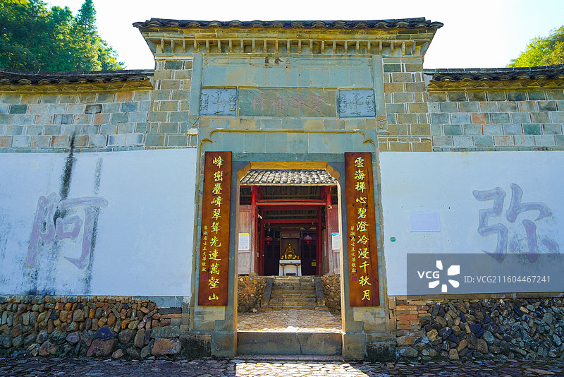 福建省南平市，浦城县，水北街，镇曹村，云峰禅林，云峰古寺图片素材