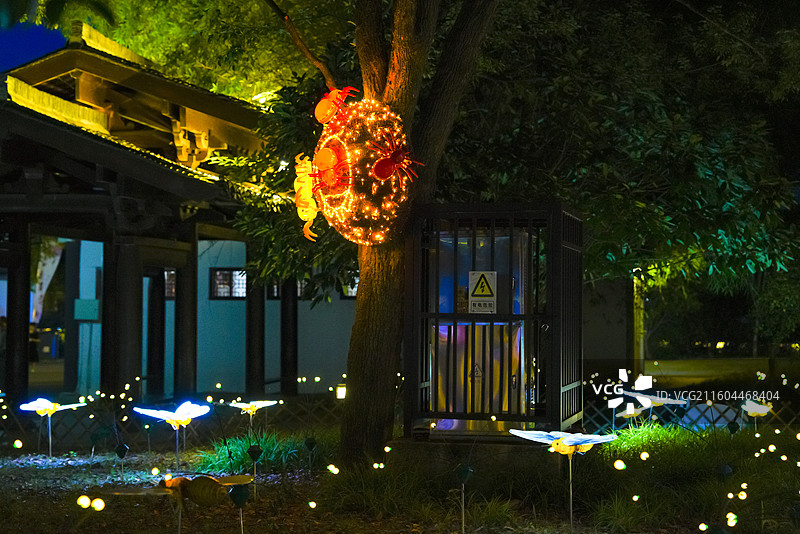 浙江省丽水市龙泉市，西街，留槎洲景区图片素材