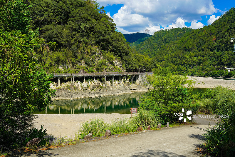 浙江省丽水市，景宁畲族自治县，大均乡，景宁畲族自治县畲乡之窗旅游区，大均古街图片素材