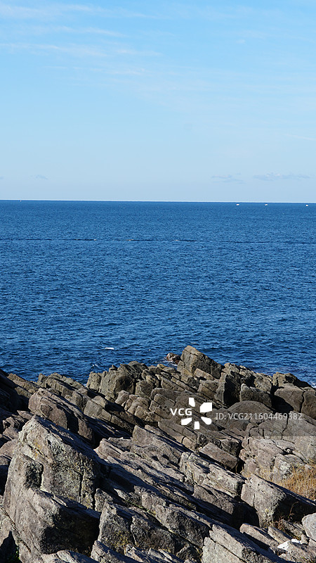 日本福井县 越前海岸国定公园 雄岛 锯岩图片素材