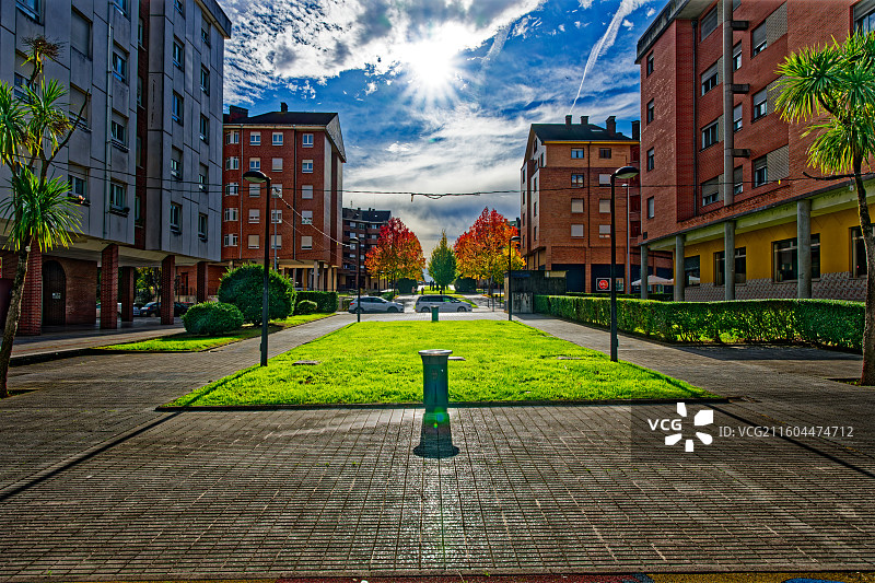 西班牙城市奥维多建筑物图片素材