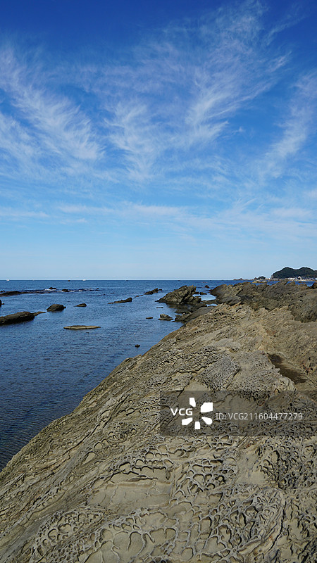 日本福井县 越前海岸国定公园图片素材