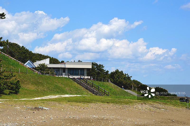 日本茨城县东茨城郡大洗町，大洗公园和大洗海岸图片素材