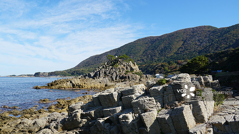日本福井县 越前海岸国定公园图片素材