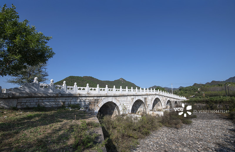 北京十三陵--德陵左前桥图片素材