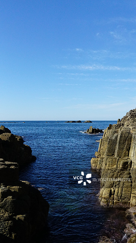日本福井县 越前海岸国定公园图片素材