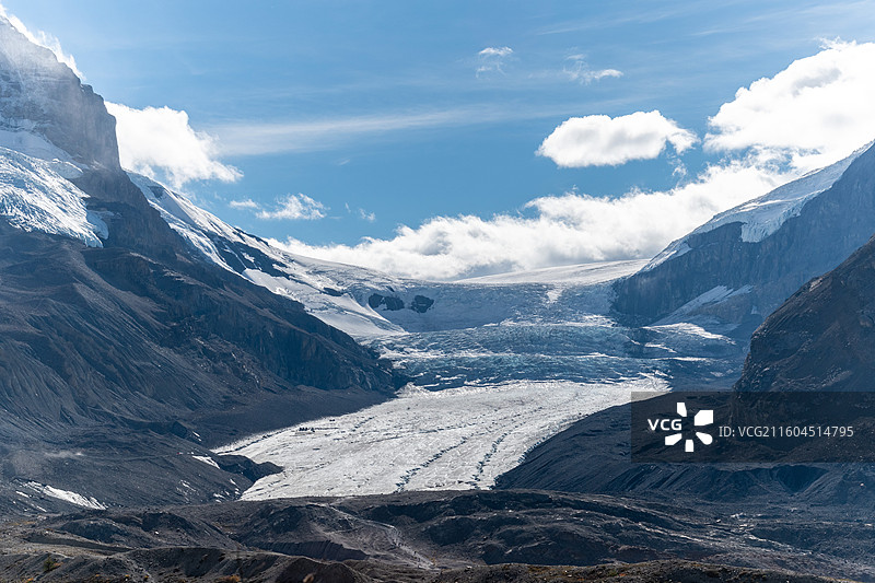 阿萨巴斯卡冰川（Athabasca Glacier ），加拿大贾斯珀图片素材