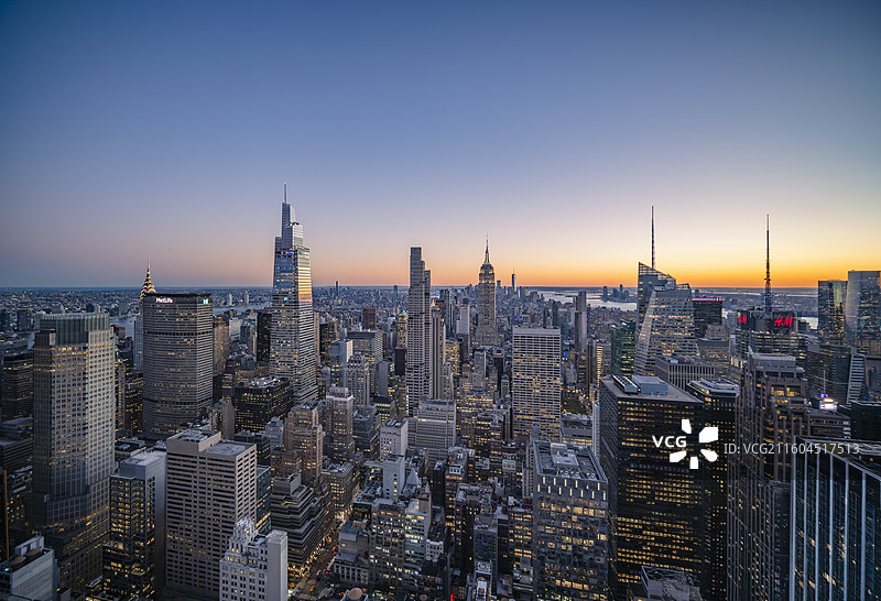 纽约曼哈顿夜景图片素材