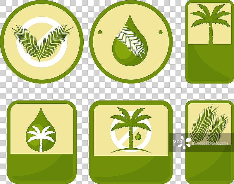 棕榈油标志合集图片素材
