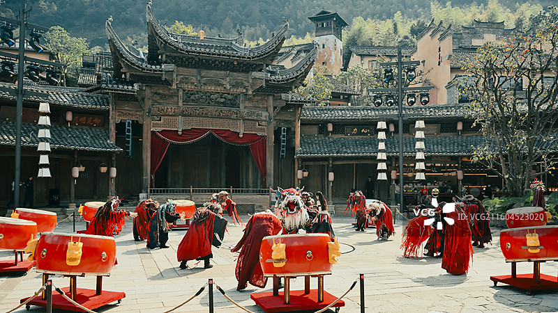 望仙谷 傩戏《傩面十二相》图片素材