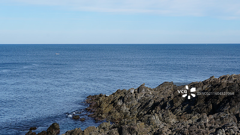 日本福井县 越前海岸国定公园 雄岛 锯岩图片素材