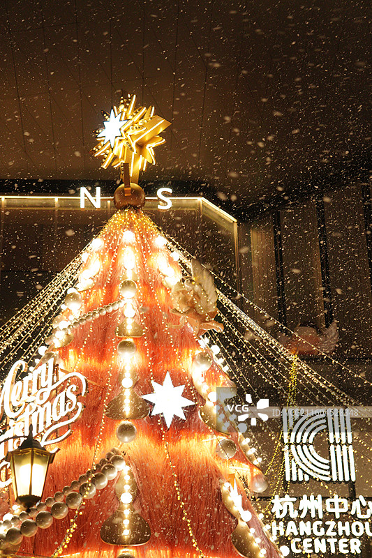 杭州中心圣诞树图片素材
