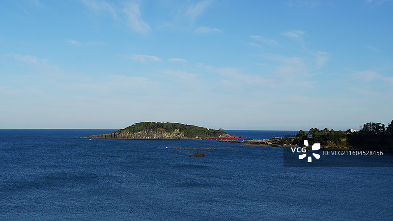 日本福井县 越前海岸国定公园 雄岛 锯岩图片素材