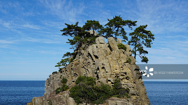 日本福井县 越前海岸国定公园图片素材