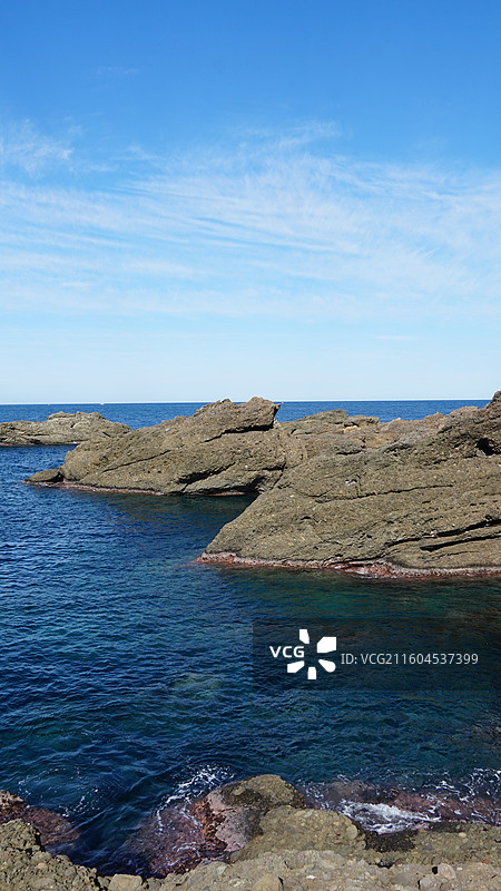 日本福井县 越前海岸国定公园图片素材