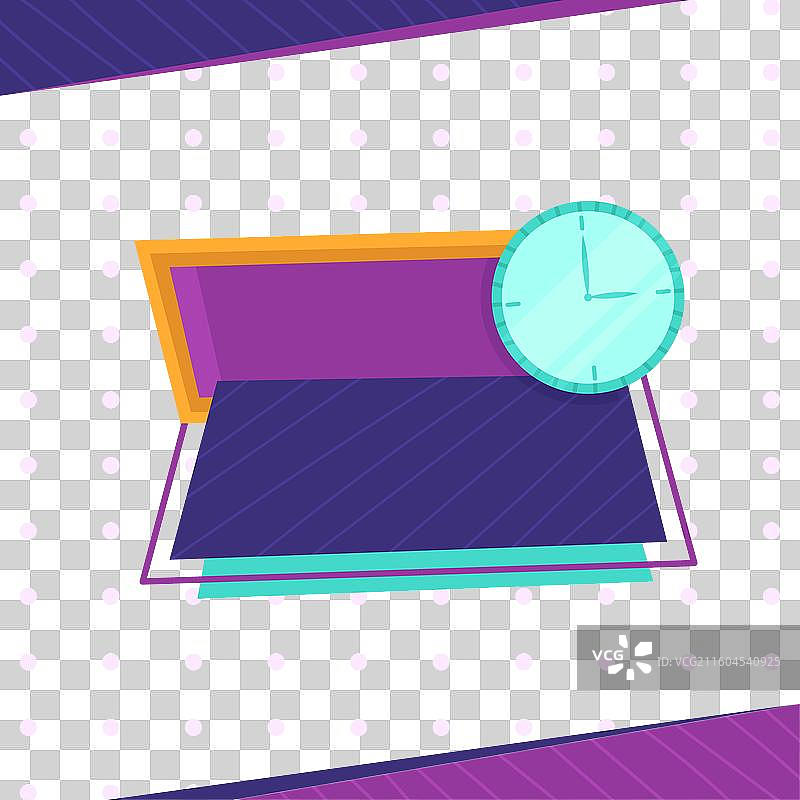 扁平化设计新营业时间标志图片素材