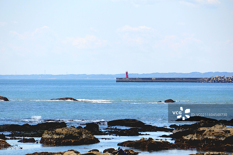 日本茨城县东茨城郡大洗町，大洗公园和大洗海岸图片素材