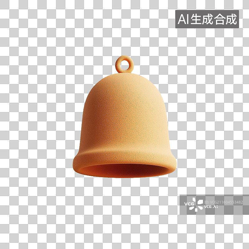 【AI数字艺术】通知铃铛3D图标图片素材