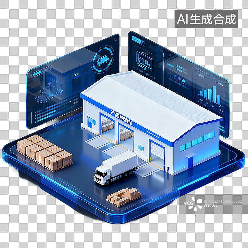 【AI数字艺术】3d磨砂玻璃科技风元素建模图片素材