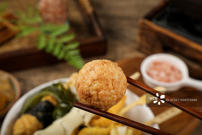 关东煮鱼丸图片素材