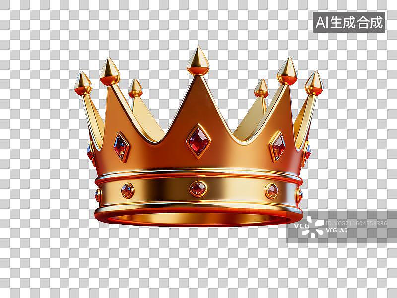 【AI数字艺术】电商购物 促销元素 金色王冠镶嵌宝石图片素材