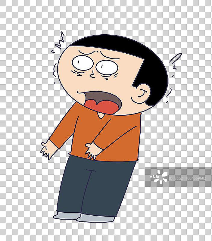 震惊恐惧的男性人物图片素材