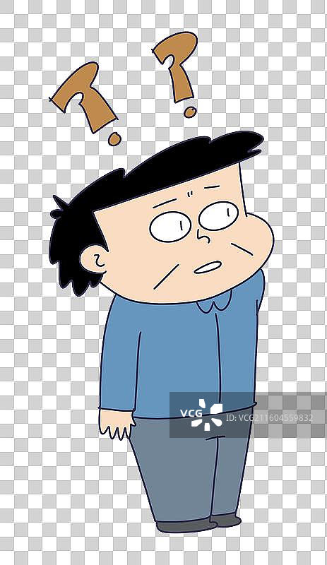 疑问的中年人图片素材