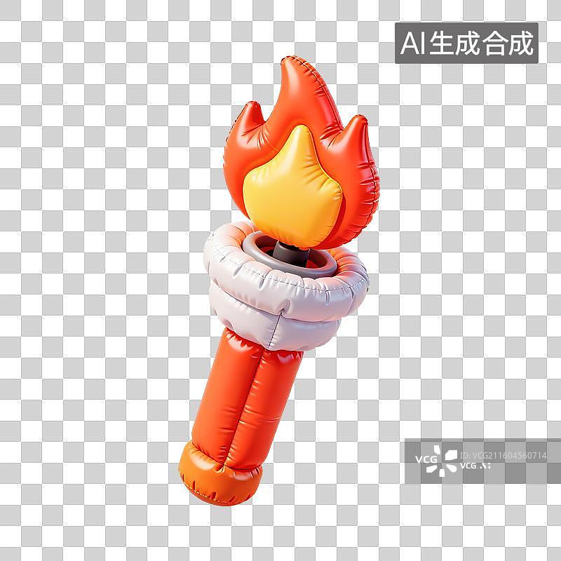 【AI数字艺术】火把插画图片素材