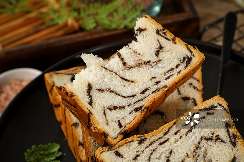 巧克力吐司面包图片素材