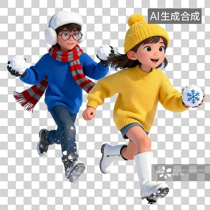 【AI数字艺术】3d电商风格时尚人物建模元素图片素材