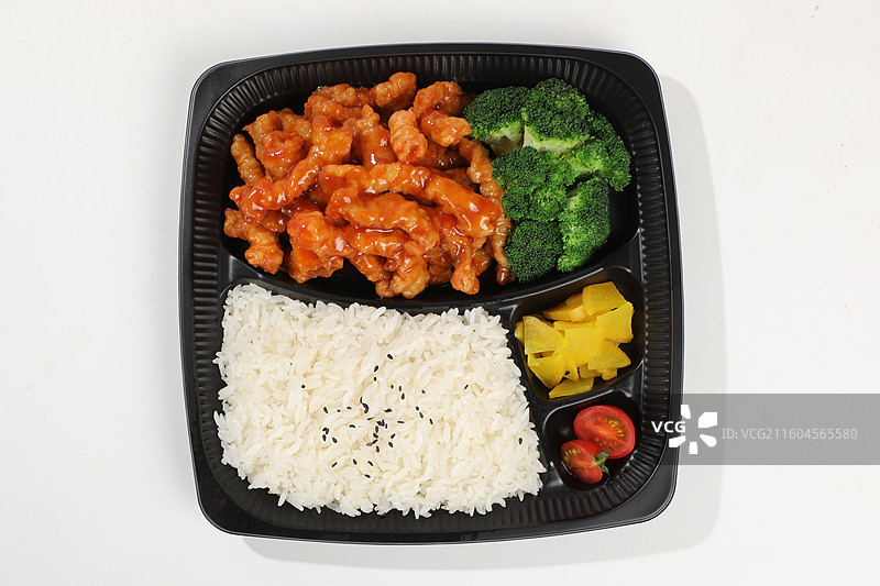 甜滋滋糖醋小酥中式便当图片素材