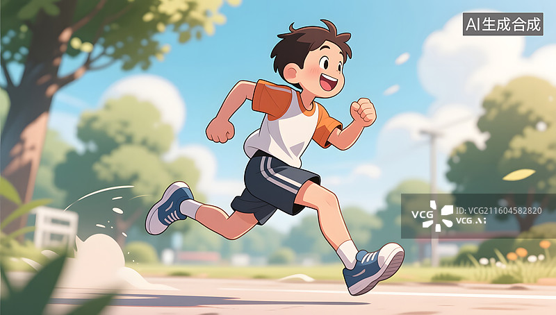 【AI数字艺术】人物跑步运动员训练马拉松冲刺海报图片素材