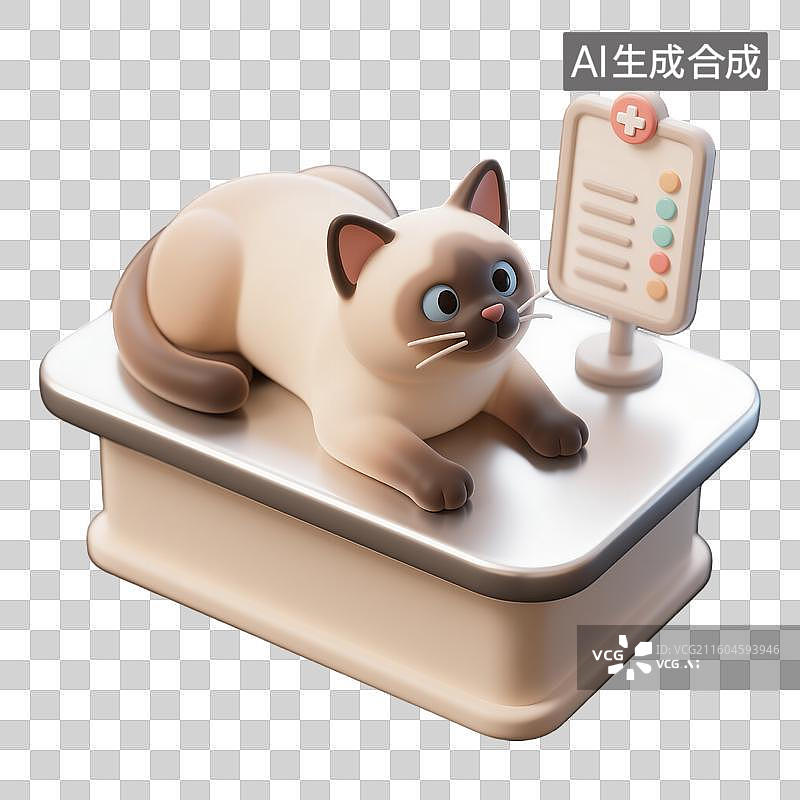 【AI数字艺术】3d萌宠经济猫咪元素图片素材