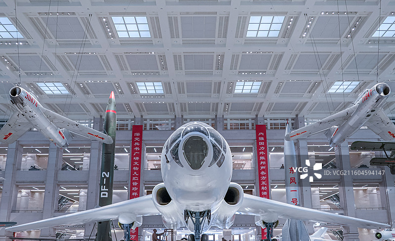 中国人民革命军事博物馆展出的各类战机图片素材