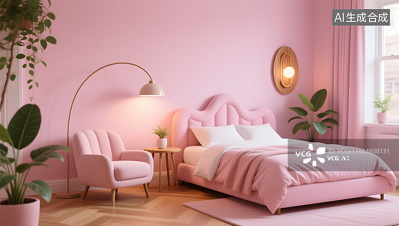 【AI数字艺术】现代简约室内客厅沙发背景图片素材