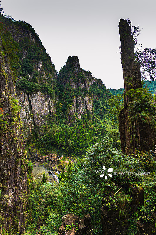 温州刘伯温故里百丈漈景区风景图片素材