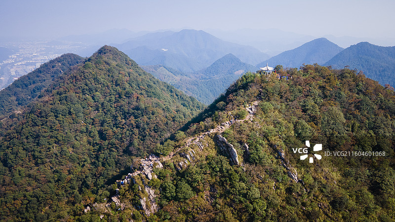 杭州午潮山航拍图片素材
