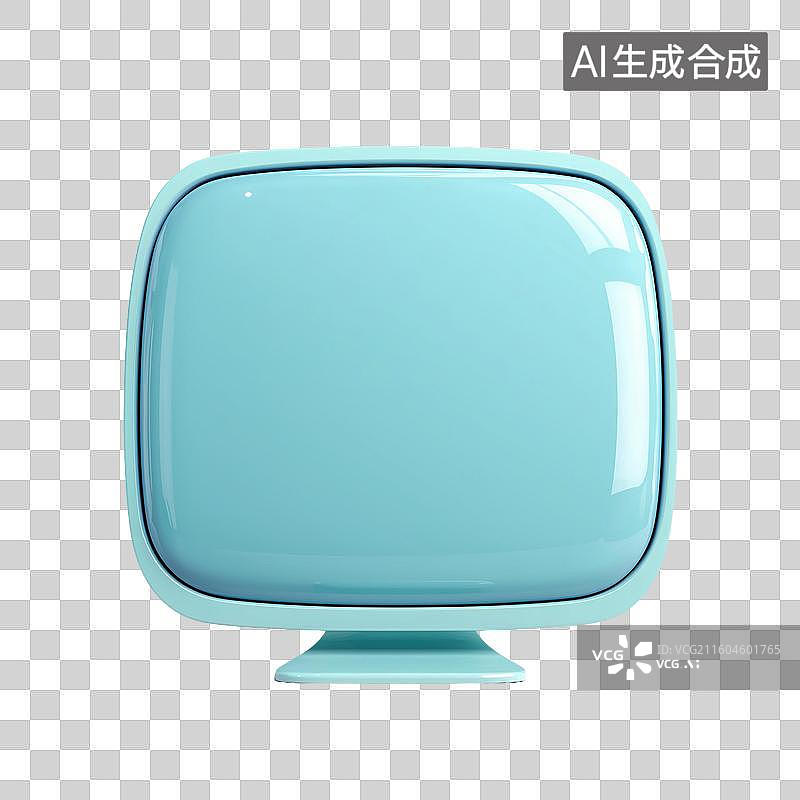 【AI数字艺术】电脑显示器3D图标图片素材