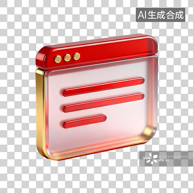 【AI数字艺术】现代风格网页浏览器图标图片素材