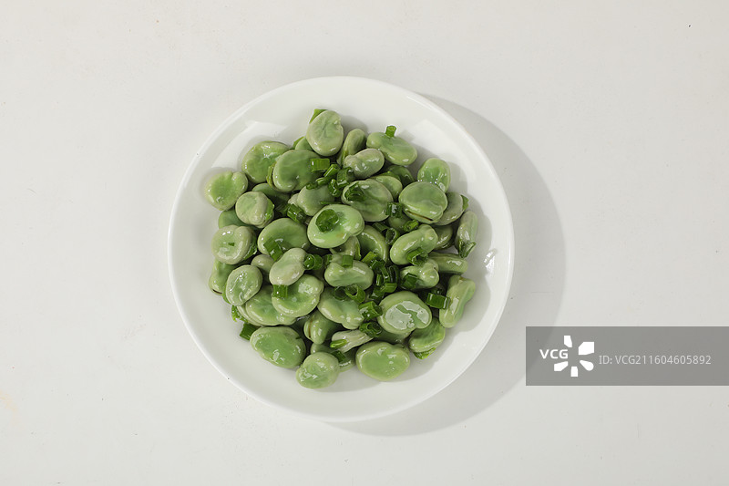 葱油蚕豆图片素材