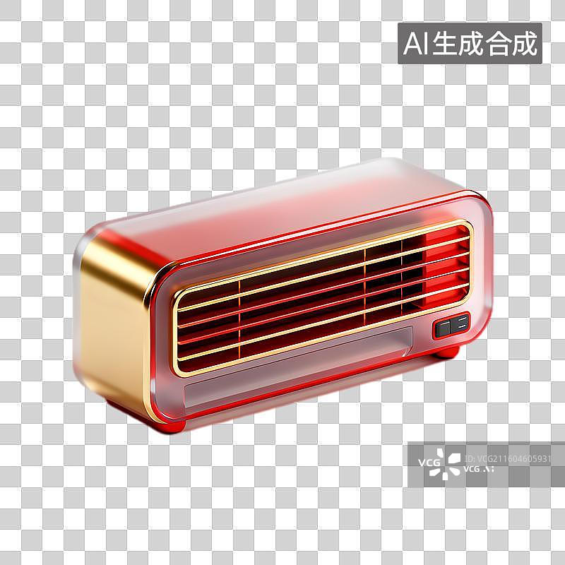 【AI数字艺术】小巧现代个人取暖器图片素材